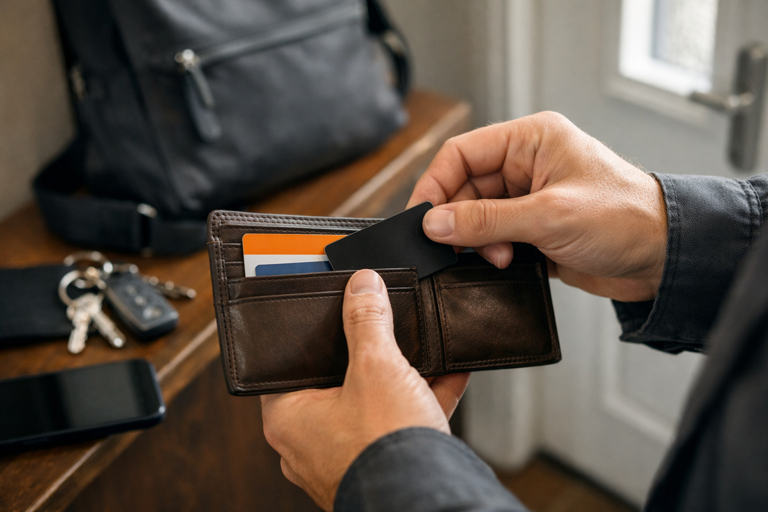 Generated lifestyle image for Where to Put a Tracker Card in a Wallet?