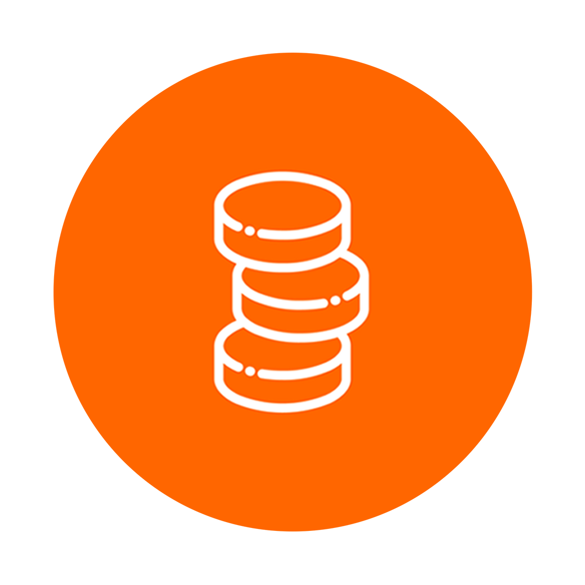 Stack of coins icon.