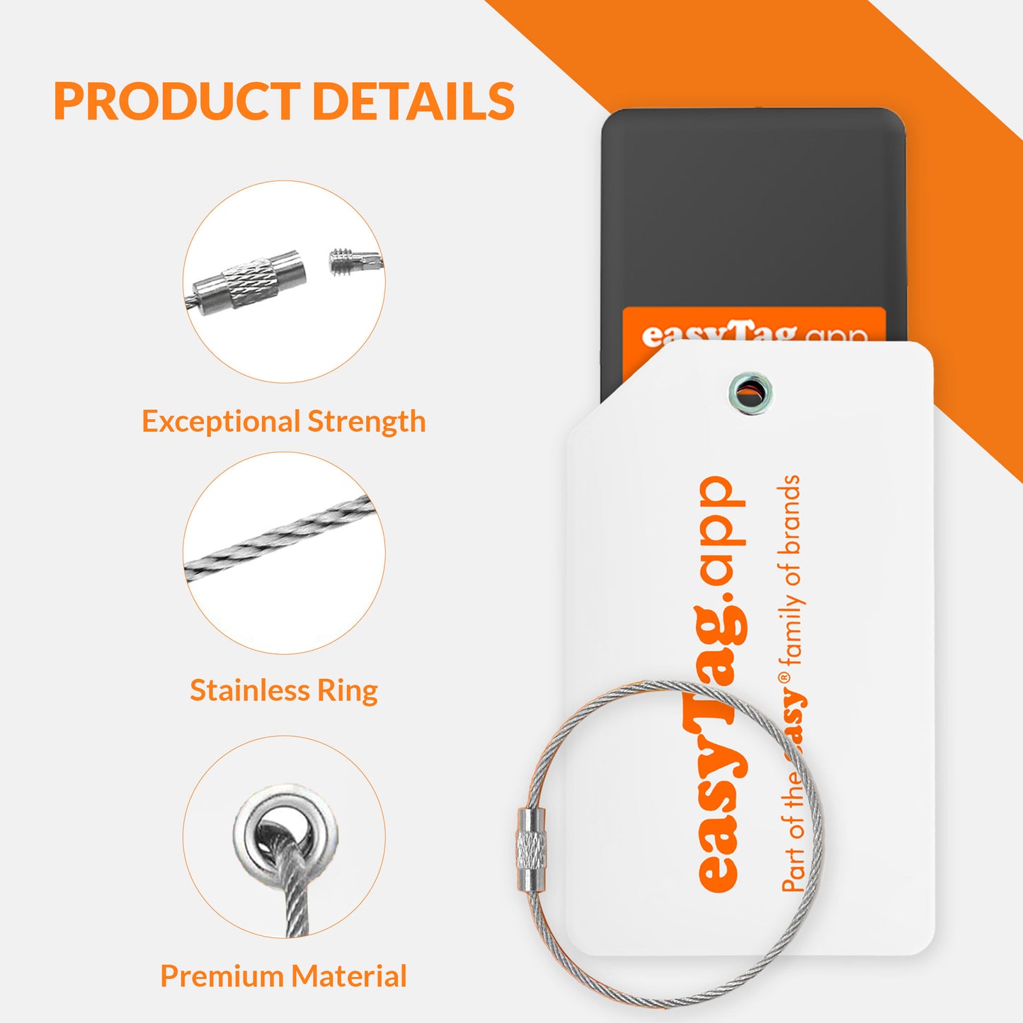 Porte-étiquette à bagages easyTag